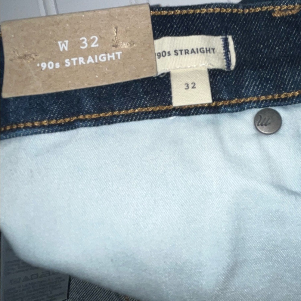 Madewell "The 90's Straight Jean" NWT sz. 32 - Picture 9 of 13